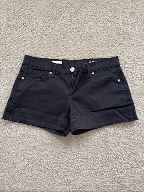 GAP Black Denim Low-Rise Shorts